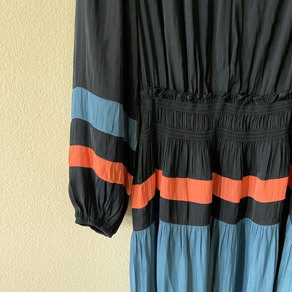 NWT⭐️Top Rated⭐️ANTHRO Aidy Colorblocked Midi Dress size small petite - Picture 11 of 13